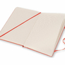 Moleskine - zápisník - linkovaný, oranžový L