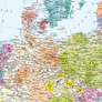 Evropa – nástěnná administrativní mapa
