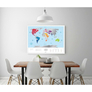 Travel Map Silver World 2