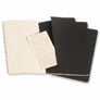 Sešity Moleskine Cahier 3 ks čtverečkované černé L 3