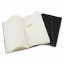 Sešity Moleskine Cahier 3 ks čtverečkované černé L 5