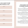 Náplň do koženého (vegan) organizéru – plánovač produktivity (růžová)8