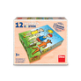 Dřevěné kostky Pejsek a kočička – 12 kostek