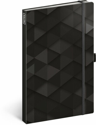 Notes - Black linkovaný, 13 × 21 cm - neuveden