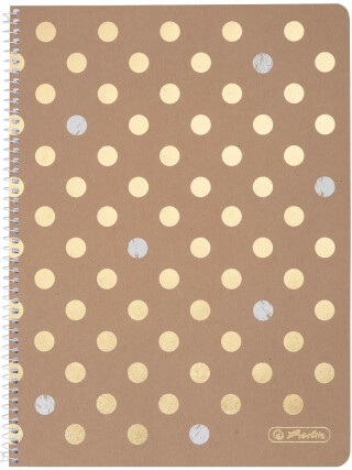 Herlitz - Blok spirálový A4/80 listů, čtvereček, Pure Glam - 