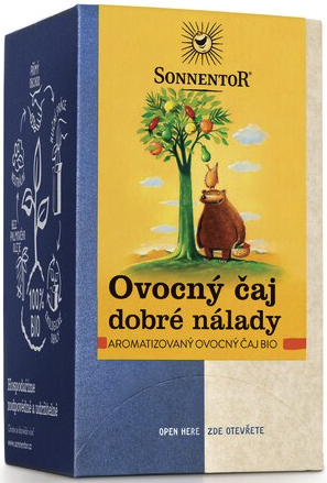 Ovocný čaj dobré nálady (čaj bio, aromatizovaný, porcovaný, 45g) - neuveden