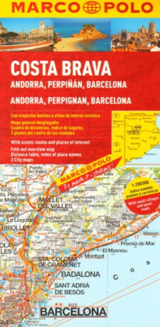 Španělsko - Costa Brava/mapa - neuveden