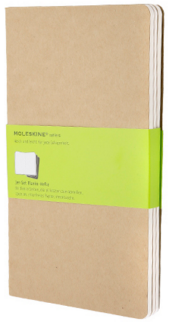 Sešity MOLESKINE 3 ks čisté karton L - 