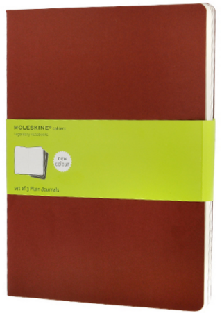 Sešity MOLESKINE 3 ks čisté červené XL - neuveden