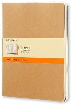 Sešity Moleskine Cahier, XL, linkované, 3 ks - karton - neuveden
