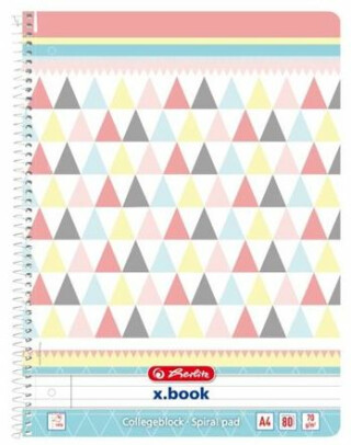 Spirálový blok A4 Graphic Pastels Poly linkovaný - 