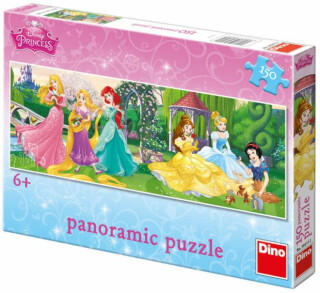 Panoramatické puzzle Princezny: Na promenádě - 150 dílků - Walt Disney