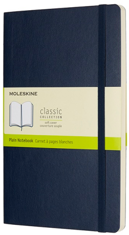Zápisník MOLESKINE měkký čistý modrý L - neuveden