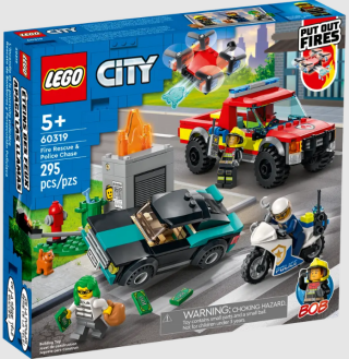 LEGO City 60319 Hasiči a policejní honička - 