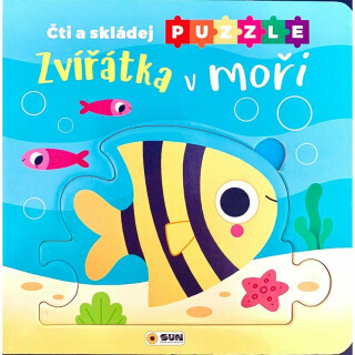 Čti a skládej puzzle - Zvířátka v moři (poškozené) - neuveden