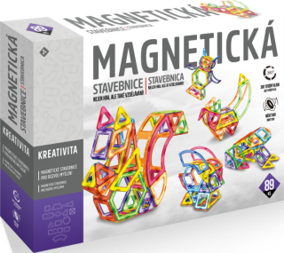 Magnetická stavebnice 89 ks - 