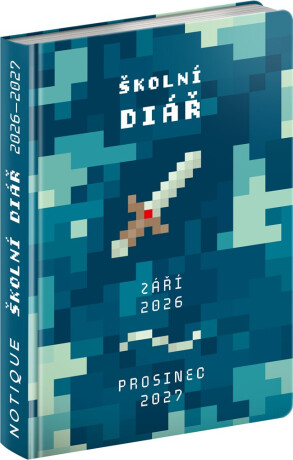 Školní diář 2026/2027 Gamer (září 2026 - prosinec 2027), 9,8 x 14,5 cm - 