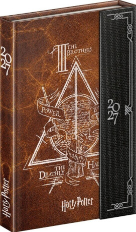 Týdenní magnetický diář Harry Potter – Relikvie smrti 2027, 11 x 16 cm - 