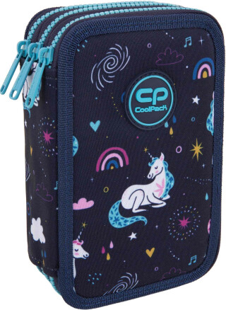 Tříkomorový vybavený penál Coolpack Jumper 3 Mrs Unicorn - 