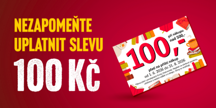 Nezapomeňte uplatnit svou slevu!
