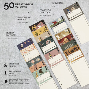 Záložkodeník + 50 ks kreativních záložek - Malý obrázek 3